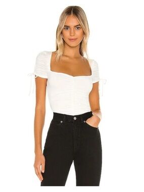 Lovers + Friends Jupiter Bodysuit, White, XL, NWT